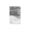 Silver Metallized Hanging Zipper Barrier Bags 12.7 x 20.8 cm (100 Pieces) [HZBB6MS]