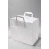 Shopping Bag Bleached Kraft 70 g/qm 22x11x26 cm (50 pcs) [PADW7026]