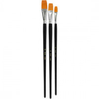 Gold Line Pinsel, Groß, L 31+32+33,5 cm, B 12+16+20 mm, flach, 3sort. [HOB-100276]