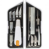 Messer-, Meißel- und Säge-Set, L 15 cm, B 3 cm, 1Set [HOB-1024385]