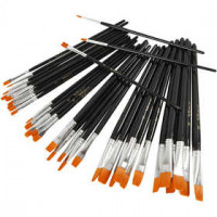 YellowLine Pinsel-Set, Nr. 0+2+4+8+12+16 , 36sort. [HOB-10254]