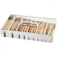 Nature Line Pinsel im Sortimentkasten, Nr. 00-22 , kurzer Griff, 120sort. [HOB-10648]