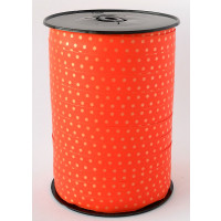 Kräuselband mit Punkte Orange 10 mm x 225 mtr (1 Rolle) [HV-PLS10OR]