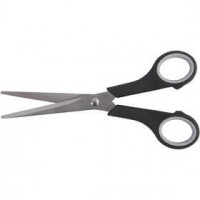 Universalschere, L 17 cm, Schwarz, Für Rechts- und Linkshänder geeignet , 12Stck. [HOB-11196]