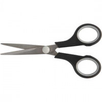 Kinderschere, L 14 cm, Schwarz, 1Stck [HOB-11197]