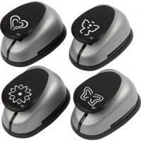 Pop-up Stanzer - Sortiment, D: 38 mm, Herz, Engel, Blume, Schmetterling, 4sort. [HOB-11441]