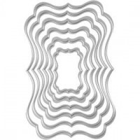 Stanzform, Größe 4x2,5 - 12x8 cm, Etiketten, 1Stck [HOB-11783]