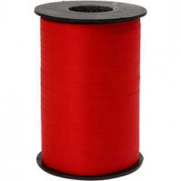 Geschenkband, B 10 mm, Rot, matt, 250m [HOB-20026]
