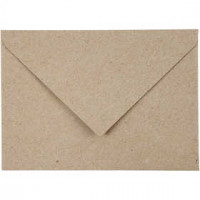 Recycling Umschläge, C6 11,5x16 cm,  120 g, Natur, 50Stck. [HOB-20530]