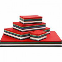 Karton in Weihnachtsfarben,  A2+A3+A4+A5+A6 ,  180 g, Sortierte Farben, 1800Bl. sort. [HOB-21440]