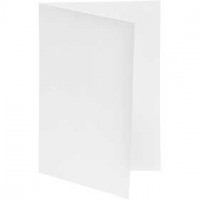 Briefkarte, Weiß, Größe 10,5x15 cm,  250 g, 10Stck. [HOB-216001]