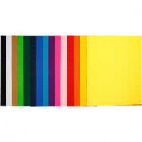 Wellkarton, Blatt 50x70 cm,  80 g, 15Bl. sort. [HOB-21926]