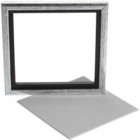 Gerahmte Leinwandplatte, Außenmaße 20x20 cm, Tiefe 1,5 cm, Leinwandgröße: 17.4x17.4 cm, 1Stck [HOB-226340]