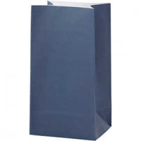 Papiertüten, H 17 cm, Größe 6x9 cm, Blau, 10Stck., 80 g [HOB-23146]