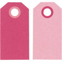 Geschenkanhänger, Pink/Rosa, Größe 6x3 cm,  250 g, 20Stck. [HOB-234009]