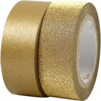 Motiv-Klebeband, B 15 mm, Gold, 2Rollen [HOB-25220]