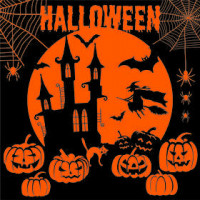 Papierservietten, Größe 33x33 cm, Halloween-Nacht, 20Stck. [HOB-25324]