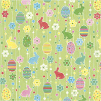 Papierservietten, Größe 33x33 cm, Verzierte Ostereier, 20Stck. [HOB-25325]