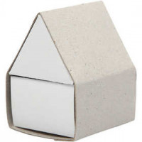 Streichholzschachtel, Haus, Größe 5,5x4,8x6,5 cm, 10Stck. [HOB-26521]