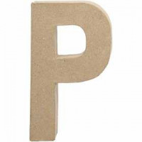 Buchstabe, groß, P, H 20,5 cm, B 11,4 cm, 1Stck, Stärke: 2,5 cm [HOB-26615]
