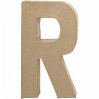 Buchstabe, groß, R, H 20,5 cm, B 11,7 cm, 1Stck, Stärke: 2,5 cm [HOB-26617]