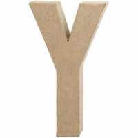 Buchstabe, groß, Y, H 20 cm, B 11,5 cm, 1Stck, Stärke: 2,5 cm [HOB-26624]