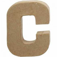 Buchstabe, klein, C, H 10 cm, Stärke: 1,7 cm, 1Stck, B 7,5 cm [HOB-26641]