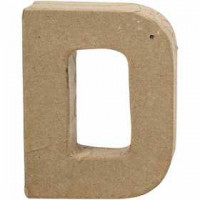 Buchstabe, klein, D, H 10 cm, Stärke: 1,7 cm, 1Stck, B 7,7 cm [HOB-26642]