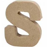 Buchstabe, klein, S, H 10 cm, Stärke: 1,7 cm, 1Stck, B 8 cm [HOB-26657]