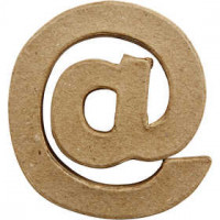 Zeichen, klein, @, H 10 cm, Stärke: 1,7 cm, 1Stck, B 9 cm [HOB-26665]