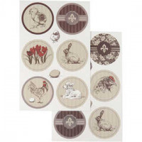 Sticker, Blatt 9x14 cm, 4Bl. sort. [HOB-27996]