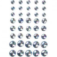 Strasssteine, Größe 6+8+10 mm, Blau, 40sort. [HOB-28323]