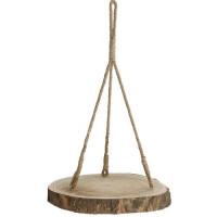 Holzscheiben Ø ±39 h,5cm mit Aufhängekordel [IFS-29604]