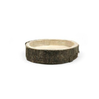 Holzscheiben Ø ±29 h,13cm mit eiserne Pfoten [IFS-29631]