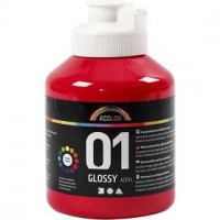 A-Color Acrylfarbe, Primärrot, 01- Glänzend, 500ml [HOB-32010]