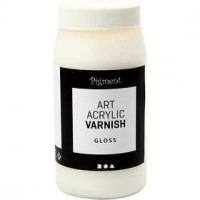 Art Acrylic Varnish, Glänzend transparent, Weiß, Glanz, 500ml [HOB-39282]