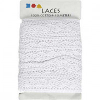 Borte, B 30 mm, Weiß, 10m [HOB-41093]