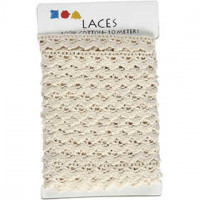 Häkelborte, B 19 mm, Creme, 10m [HOB-41095]