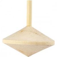 Kreisel , D: 5,5 cm, H 5 cm, Pappel, 1Stck [HOB-412410]