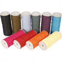 Papiergarn, Sortiment, Stärke: 1,8 mm, L 470 m, Kräftige Farben, 10x250g [HOB-41681]