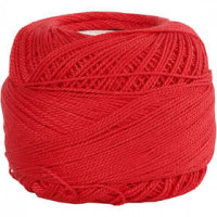 Baumwollgarn, merzerisiert, Rot, 20g [HOB-42130]