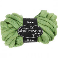 XL Acryl/Wolle-Mischung, L 15 m, Lime, Mega, 300g [HOB-42166]