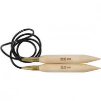 Rundstricknadel, Nr. 20 , L 150 cm, Birke, 1Stck [HOB-42195]