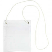 Brustbeutel, Größe 13x15 cm,  210 g/qm, Weiß, 1Stck [HOB-44548]