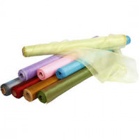 Organzastoff, Sortiment, B 50 cm, Sortierte Farben, glänzend, 8x10m [HOB-44660]