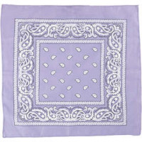 Bedrucktes Bandana-Tuch, Größe 55x55 cm, Lila, 1Stck [HOB-49744]