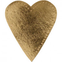 Herz, H 12 cm, B 10 cm, Gold, 4Stck. [HOB-498773]