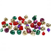 Glöckchen, D: 10+14 mm, Metallic-Farben, 24sort. [HOB-500210]