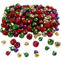 Schellen, D: 10+14 mm, Metallic-Farben, 320sort. [HOB-50021]