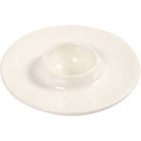 Eierbecher, D: 9,8 cm, Lochgröße 3,9 cm, Weiß, 12Stck. [HOB-50549]